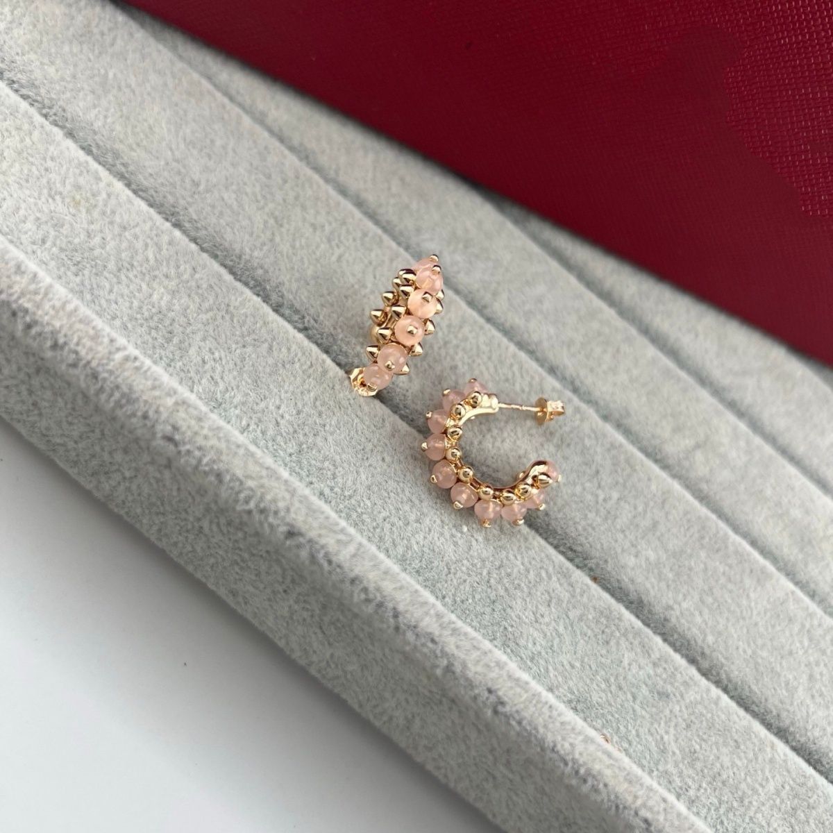 [Renovia Jewelry]NEW COLORED GEMSTONE COLLECTION SMALL HOOP EARRINGS