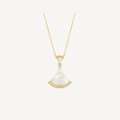 [Renovia Jewelry]DREAM NECKLACE MOP GOLD DIAMOND