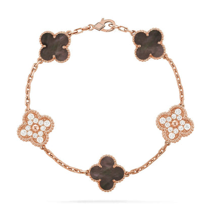 [Renovia Jewelry] CLOVER 5 MOTIF GRAY MOP BRACELET COLLECTION