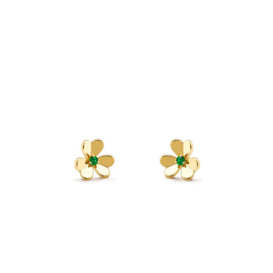 [Renovia Jewelry]FRIVOLE  FLOWER MALACHITE EARRINGS